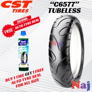 CST MOTORCYCLE TIRE "C6577" TUBELESS W/ FREE AUTO TYRE SEAL