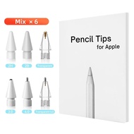 for Apple Pencil Tip Double Layer 2B & HB & Thin Tip & Transparent Nib For Apple Pencil 1st 2nd Gene