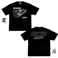 RWB Car Racing T-shirt Cotton T Shirt Tee Men Women Unisex Baju Lelaki Wanita Perempuan