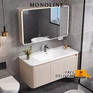 🇸🇬⚡️ Aluminum Bathroom Cabinet Vanity Cabinet Toilet Mirror Cabinet Basin Cabinet