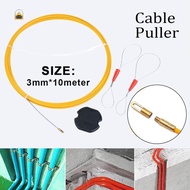 Sgmy Fiberglass Fish Tape Cable Puller 3mm 10M 1Set Non-Conductive Wire Guide Tool for Electrician I