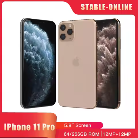 Apple iPhone 11 pro 64GB 256GB ROM Original Mobile phone A13 Bionic 4G LTE 5.8" Screen 12MP+12MP Fac