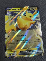 Pokemon-比卡超 Pikachu EX 閃卡