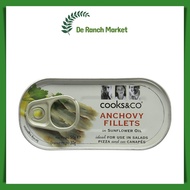 Cooks &amp; Co Anchovy Fillets in Sunflower Oil 50g