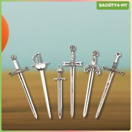 [PromotionMY] Decorative Knight Sword Charms, Metal Pendants, Bookmark, Swords for Miniature Scenes,