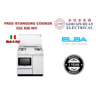 [Bulky] ELBA EGC 836 Free standing Cooker Gas Oven (White)