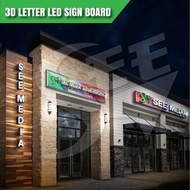 3D BOX UP LED Letter Signboard/FRONTLIT/BLACKLIT ( CUSTOM MADE)