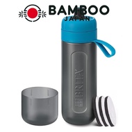 Brita Coleman water bottle portable water purifier bottle 600ml active blue with 3 microdisk filters