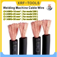 Welding Machine Cable 1Meter Copper Clad Aluminum Cable Heavy Duty Welding Cable 6AWG 4AWG 2AWG 1AWG