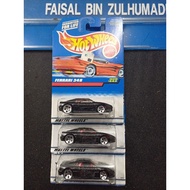 Hot Wheels Ferrari 348 PRICE FOR ONE (1) CAR ONLY  Black Old Card (NOT PERFECT) FZCC.