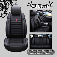 Universal Car 360° Leather Seat Cover Front Rear 5 Seats Cushions Kusyen Kereta Myvi Axia Kancil Ni