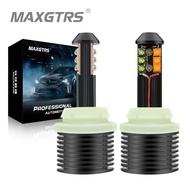 Maxgtrs 2x BA15S S25 1156 7440 3156 3157 P21W W21W PY21W BAU15S P27W P27/7W Dual Color 12SMD LED Chi