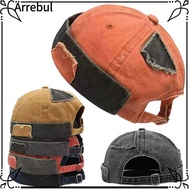 ARREBUL Brimless Hat, Adjustable Rolled Cuff Melon Docker Cap,  Retro Vintage Docker Cap Unisex