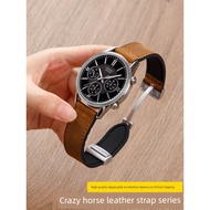 jam tangan perempuan jam tangan lelaki Tali jam silikon kulit kuda gila tali pinggang magnetik lelak