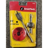3-Piece Door Knob Drilling Set Standard Size 22mm And 54mm Easy To Install And Fast Hole Saw For Woo