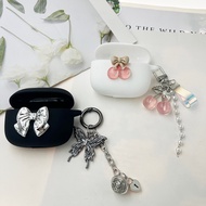 luxury Cover For EarFun Air 2NC /Air Mini 2 /Clip Case with keychian Silicone earphones case For Ear