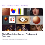 Photoshop Video Course-Digital Rendering Course – Photoshop & Procreate | Learn Photoshop 2025