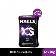 [Bundle of 12] Halls XS Sugar Free Candy 20s [Blueberry/ Mentholyptus/ Watermelon/ Lime/Cola Chill] 