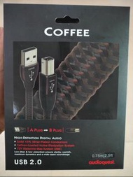 美國Audioquest線聖COFFEE USB 2.0數碼音頻線