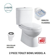【SG Stock】LOCAL BRAND 2-PC TOILET BOWL MODEL A / Tornado Model D One-PC TOILET BOWL MODEL D