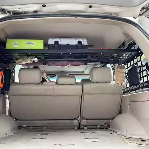 For Toyota Land Cruiser LC100 FJ100 1998-2007 Rear Trunk Modular Cargo Rack Shelf Storage Hanging Bo