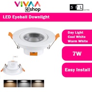 SFL LED EYEBALL DOWNLIGHT (7W) (DAY LIGHT / WARM WHITE/COOL WHITE)