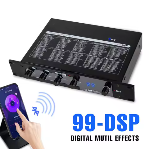 Professional Karaoke Mixer Reverberator 99 DSP Digital Audio Effector Stereoscopic Sound Effect KTV 