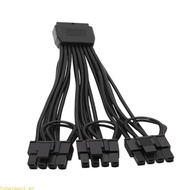 Best GPU Power Cable with 16 Pin Input and 3 x 8 Pin Ends for PC Builds
