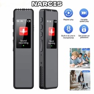NARCIS Digital Voice Recorder Pen, 1536Kbps Recording Portable MP3 Player, TF Card Compatible High Q