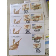 Perahu Tradisional World Stamp Championship 2022 Overprint FDC Cover With 6 Days Stamp Chops