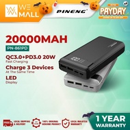 Pineng PN-861PD Type-C PD+QC 20W 20000mAh Quick Charge 3.0 PN861PD Fast Charge Power Bank