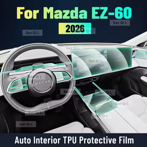 Car Interior Center Console Media Dashboard Navigation TPU Protector Film For MAZDA EZ-60 2026 EZ60