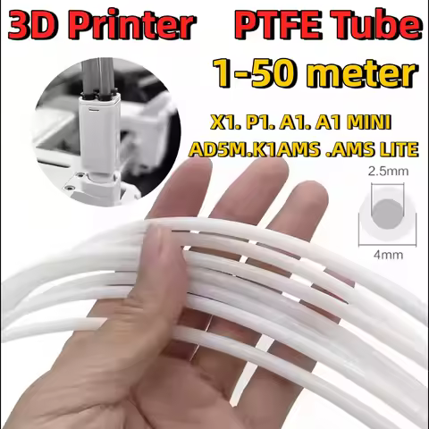 wholesale 1-100 meters ID2.5mm OD4mm for Bambu Lab P1P AMS A1 mini 3D Printer PTFE Tube Teflonto Pip