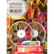 🔥🔥RIM ALLOY STD18 x 1.60 SIAP HUB CHROM DAN LIDI CHROME PNP MOTOR EX5 / EX5 DREAM🔥🔥