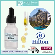 Aroma Sense 15ml Hilton Hotel Scent | Pure Therapeutic Grade Essential Oil (Bottle with glass eye dr