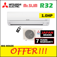 Mitsubishi Electric 1HP Air Conditioner MS-JR10VF R32 Aircond Refrigerant 1.0hp Air Cond MR SLIM
