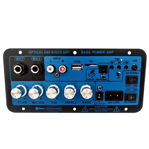 Innovative Car Bluetooth Digital Amplifier Board Dual Microphone Bluetooth 5.0 Stereo Amplifier Subw
