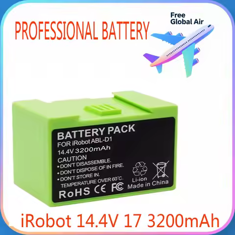 New 14.4V 3200mAh Battery for iRobot Roomba Replacement Lithium Ion and i Series i7 7150 7550 i7+ 75