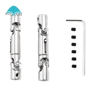 2Pcs FY001,FY002,FY003 Metal Drive Shaft Driveshaft CVD for FY001,002,FY003 RC Truck Car Upgrade Par