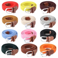 Korean Youth Elastic Braided Ladies Decorative Belt Elastic Belt Men's Pants Belt Fashion Elastic El