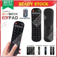 WSS【Free Battery】 EVPAD EVBOX Replacement Remote tv box  EPLAY Pro 2S 2T 3Plus Pro+ 2S+ 3 3S 3MAX TV