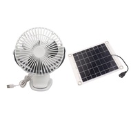 USB Desk Fan 10W 5V Solar Exhaust Fan Mini Ventilator Solar Panel Powered Fan Air Extractor Car Greenhouse Window Radiator