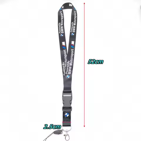 BMW Lanyard Keychain Key Strap For ID Card,Fit X1 X2 X3 X4 X5 X6 X7 E30 E36 G30,50th Anniversary 3 5