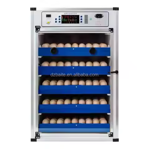Automatic 340 Solar & Dual Power Chicken Egg Incubator For Ostrich Duck Goose Turkey Emu & Reptile E