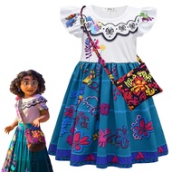 Magic Full House Encanto Encanto Mirabell Children's Dress Girls Flying Sleeve Dress