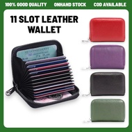 Leather Wallet Credit Card Holder Trend ATM Bank Card Wallet 11 Card Slots Wallet Card Holder Wallet