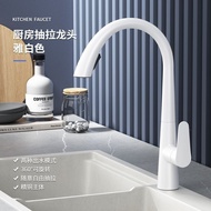 天鹅万向水龙头抽拉式三出水冷热水龙头洗碗厨房水龙头