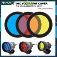 AG 1Pc Motorcycle Headlight Spotlight Cover Moto Light Cover 3000k Lamp Cover Diameter 58mm/60mm S1W