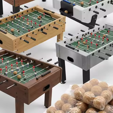 6pc Table Soccer Ball 36/40/45/50mm Relax Muscles Soccer Ball Football Baby Foot Table Football Desk
