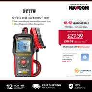 Navcon BT175 12V/24V Lead-Acid Battery Tester 8-36V 50-1999CCA 3-200Ah AGM GEL EFB Car Motorcycle Fo